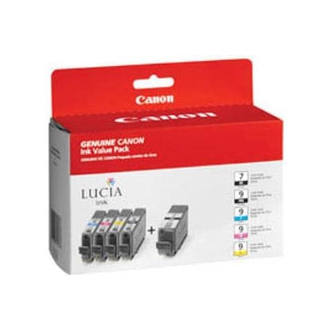 PGI-9 MBK / PC / PM / R / G Serbatoio Ink Originale a Colori per PIXMA Pro9500 / Pro9500 Mark II Confezione 5 Pezzi - Foto 4