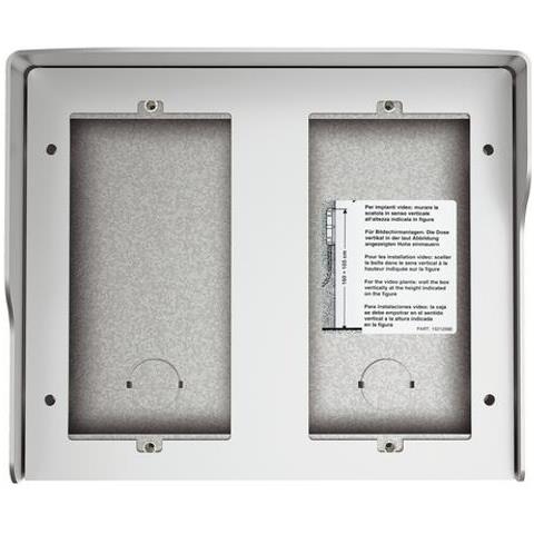 Scatola Fuori Muro 4 Moduli Con Tetto Antipioggia Integrato Finitura Allmetal - Foto 4