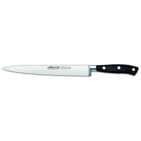Serie Riviera - Coltello da bistecca - Acciaio Inossidabile Forgiato Nitrum 200 Mm - Manico Polioxymetilene (pom) Colore Nero - Foto 1