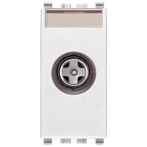 Presa Tv E Sat Eikon Passante Bianco 20300.10. b - Foto 1