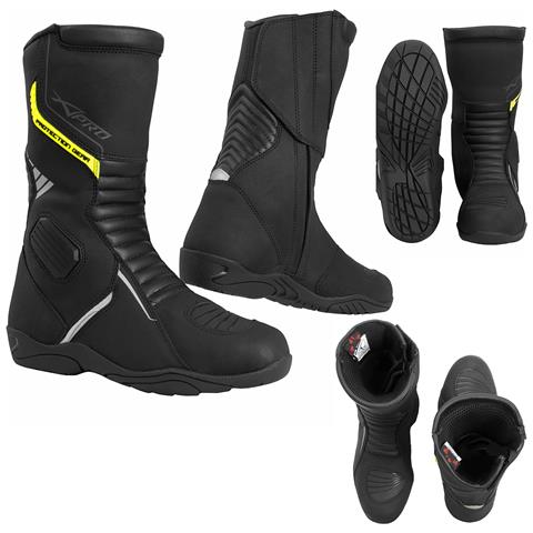 Stivaletti Omologati Ce Moto Impermeabili Traspiranti Turismo Strada Sport Nero 40 - Foto 1