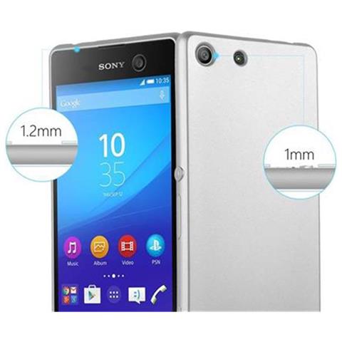 Custodia Compatibile Con Sony Xperia M5 In Argento Metallico - Coperchio Protettivo In Silicone Tpu Flessibile - Foto 9