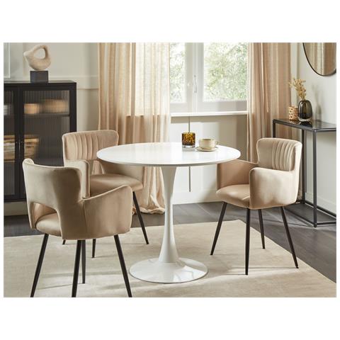 Tavolo Da Pranzo Boca Bianco 90 Cm 90 Cm - Foto 10