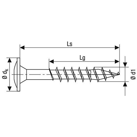 Spax 251010801005 Viti Per Costruzioni In Legno, 8,0 X 100 Mm, 50 Pezzi, T-star Plus, Testa Piatta, Filettatura Parziale, 4tagliare, Wirox A3j, 251010801005 - Foto 2