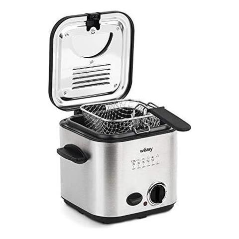 Friggitrice con Apparecchio per Fonduta TB600 Capacità 1.2 Litri Potenza 840 Watt Colore Acciaio Inossidabile - Foto 2