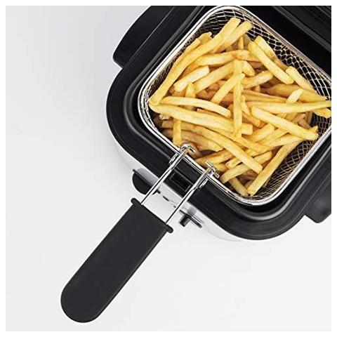 Friggitrice con Apparecchio per Fonduta TB600 Capacità 1.2 Litri Potenza 840 Watt Colore Acciaio Inossidabile - Foto 5