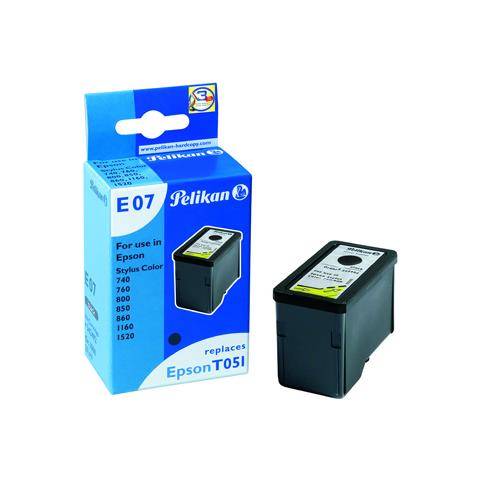 E07, Nero, Stylus Color 740, 760, 800, 800N, 850, 850N, 860, 1160, 1520 / Stylus Scan 2000/2500, Ad inchiostro, Scatola - Foto 1