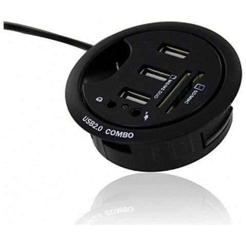 MDHEK, USB 2.0, USB 2.0, MMC, MS PRO, SD, Nero, Scatola - Foto 1