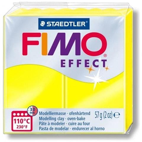 Fimo Paste 57 G - Effetto Neon - Giallo - Foto 1