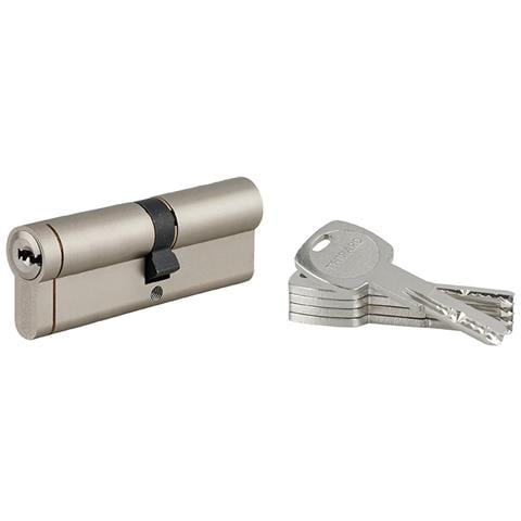 Cilindro Europeo Transit 1 45x55 Nichelato 5 Chiavi Reversibili - - Foto 1