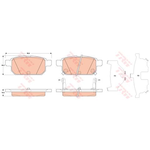 Kit Pastiglie Freno Suzuki Swift 1.2/1.3d 10/10> Gdb3529 - Foto 1