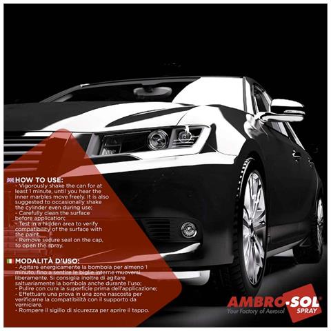 Vernice Finiture Carrozzeria Nero Spray Smalto Carrozziere Moto Auto 400ml - Foto 2