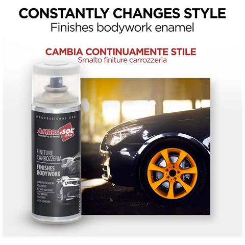 Vernice Finiture Carrozzeria Nero Spray Smalto Carrozziere Moto Auto 400ml - Foto 4