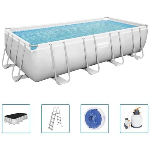 Set Piscina Rettangolare Power Steel 549x274x122 Cm - Foto 1