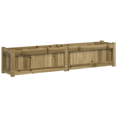Fioriera Da Giardino 150x31x31 Cm In Legno Di Pino Impregnato - Foto 1