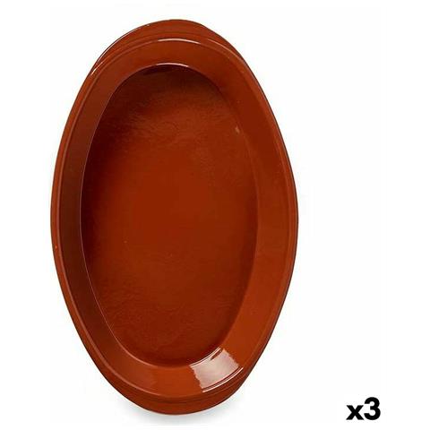 Pirofila Da Forno Argilla Cotta 3 Unità 45 X 6,5 X 27 Cm - Foto 1