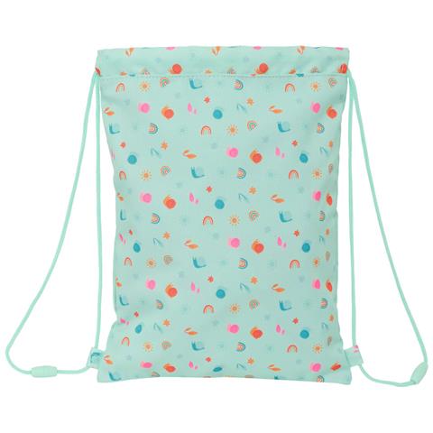 Zainetto Con Cordini Safta Caracol Turchese 26 X 34 X 1 Cm - Foto 4