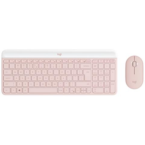 Tastiera e Mouse Wireless 920-011322 (Layout US International) Colore Rosa - Foto 1