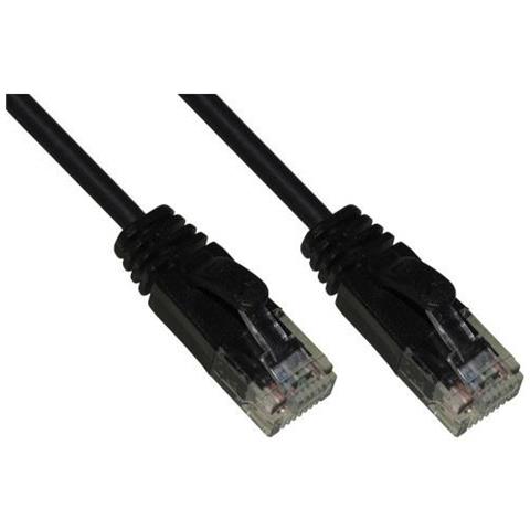 Cavo Rete Categoria 6 Non Schermato Utp Colore Nero Halogenfree Mt 3 Slim - Foto 1