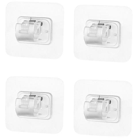 Supporto Autoadesivo Per Bastone Per Tende, Confezione Da 4 Pezzi - Foto 1