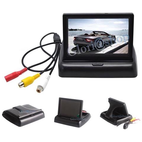 Monitor Tft 4,3" Pollici A Colori Per Retromarcia Auto Camper Scomparsa - Foto 2