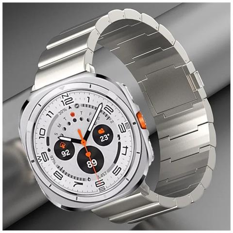 Cinturino Magnetico In Titanio Per Samsung Galaxy Watch 7 Ultra Silver - Foto 2