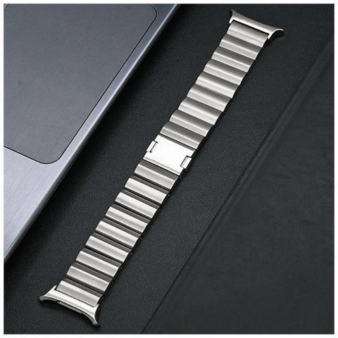 Cinturino Magnetico In Titanio Per Samsung Galaxy Watch 7 Ultra Silver - Foto 5