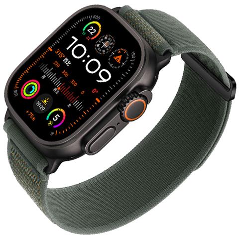 Cinturini Per Orologi In Nylon Compatibili Con Apple Watch - Cinturini Sportivi Traspiranti Per Iwatch Serie 8/7/6/5/4/3/2/1/se/ultra Green L - Foto 1