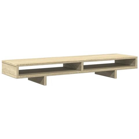 Supporto Monitor Rovere Sonoma 100x27x15 Cm Legno Multistrato - Foto 2