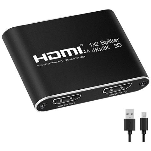 Splitter Hdmi 1x2 Per 2 Schermi 3d / 4k / 1080p - Foto 1