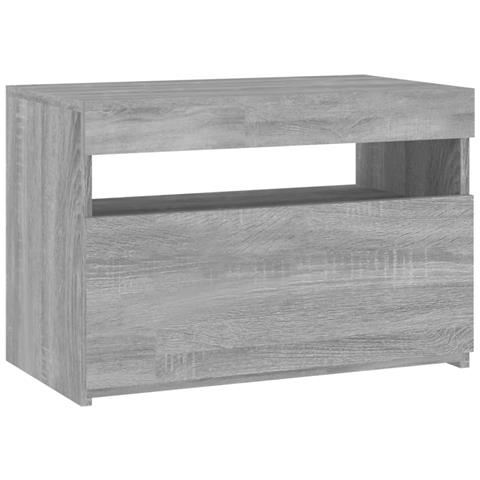 Mobile Porta Tv Con Luci Led Grigio Sonoma 60x35x40 Cm - Foto 1