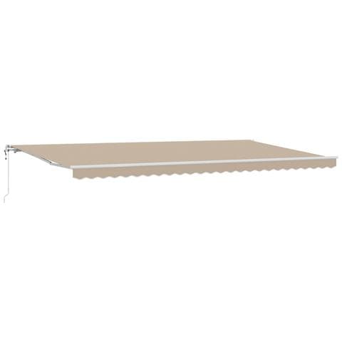 Tenda Retrattile Beige 600x350 cm, Fodera di Ricambio Tenda  6x3,5 m Beige - Foto 1