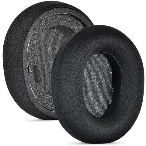 Cuscinetti Auricolari Di Ricambio In Rete Da Calcio Nera (2 Pezzi) - Compatibili Con Steelseries Arctis Nova Pro Wireless - Foto 1