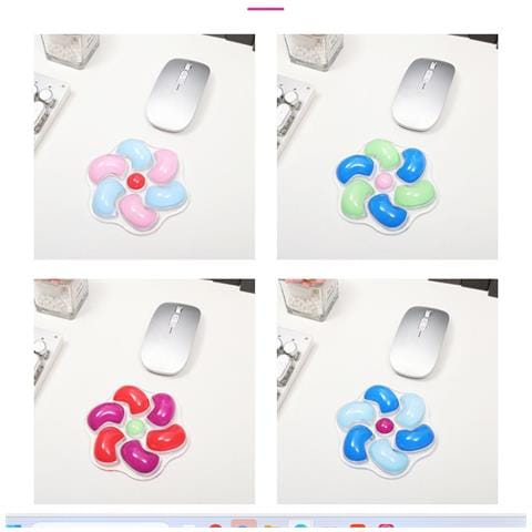 Supporto Per Polso In Silicone Trasparente A Forma Di Girandola: Comfort E Sollievo Per L'ufficio Multicolor3 - Foto 5