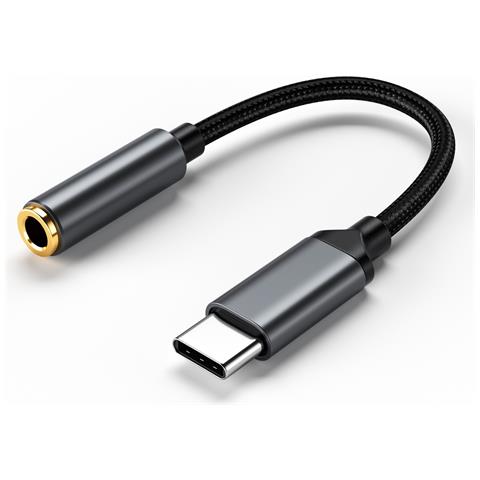 Adattatore Da Type-c A 3.5mm Con Dac Per Audio Di Alta Qualità E Chiamate Black - Foto 1