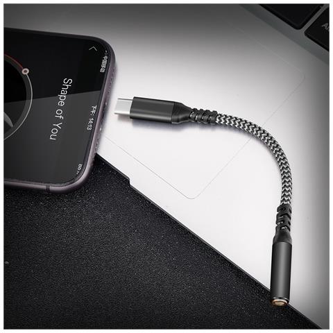 Adattatore Da Type-c A 3.5mm Con Dac Per Audio Di Alta Qualità E Chiamate Black - Foto 3