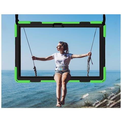 Custodia Per Ipad Pro 12.9"" Con Supporto E Tracolla Verde - Foto 4