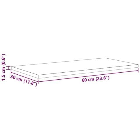 Scaffale 4 pcs Nero 60 x 30 x 1.5 cm Legno multistrato - Foto 8