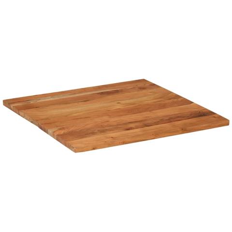 Piano per Tavolo 90x90x2,5 cm Quadrato Legno Massello di Acacia - Foto 2