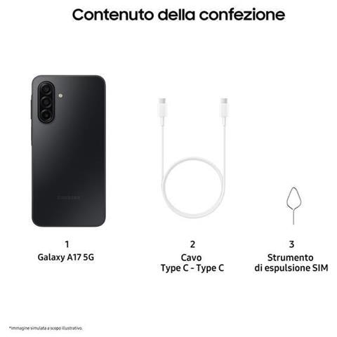 Galaxy A17 5G Enterprise Ed. 128GB 4GB Ram Display sAMOLED 6.7" Main Camera 50MP USB Type-C Dual nanoSim ibrida Android 15 Exynos 1330 5000 mAh Black - Foto 7