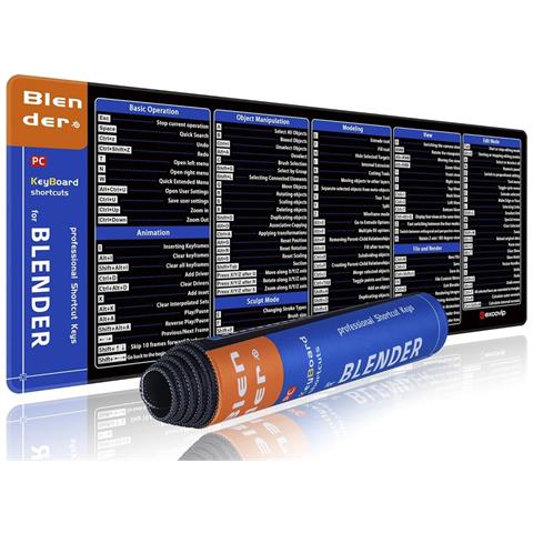 Tappetino Mouse In Gomma Naturale Antiscivolo - 300x800mm Esteso Per Gaming E Scrivania, Compatibile Con Blender  2 Mm - Foto 1