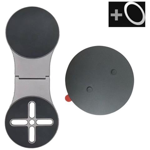 Supporto Magnetico Pieghevole Compatibile Con Magsafe - Doppio Magnete Con Adesivo Di Allineamento Grey - Foto 1