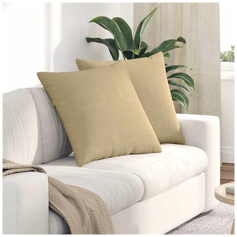 Cuscini da Divano 2 pcs Grigio Verde 60 x 60 cm - Foto 2