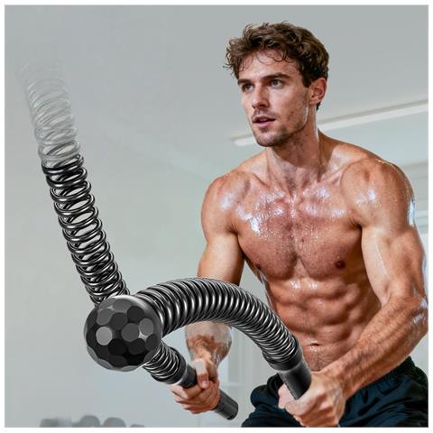 Corda Per Allenamento Senza Fili: Corde Fitness In Acciaio A Molla Per Forza & Esercizi Completi Black - Foto 5