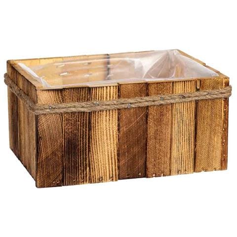 Cesto Rettangolare In Legno 21x15x10h Cm - Foto 1