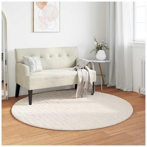 Tappeti per area Rotondo HUARTE Crema Ø 200 CM Poliestere - Foto 2