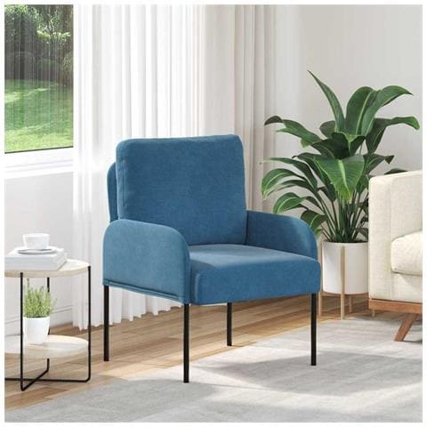 Divani con cuscino 55cm Blu Legno compensato - Foto 2