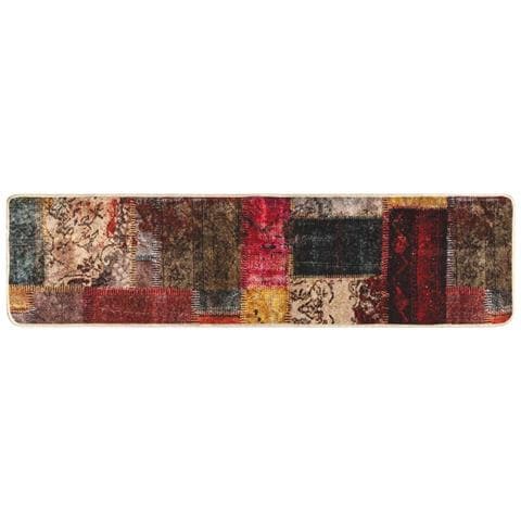 Runner Tappeto MARSA Multicolore 350 x 50 cm Poliestere e PVC - Foto 1