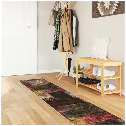 Runner Tappeto MARSA Multicolore 350 x 50 cm Poliestere e PVC - Foto 2