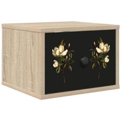 Mobiletto da comodino a parete BREMEN Rovere Sonoma - Foto 1